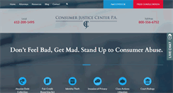 Desktop Screenshot of consumerjusticecenter.com
