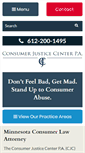Mobile Screenshot of consumerjusticecenter.com